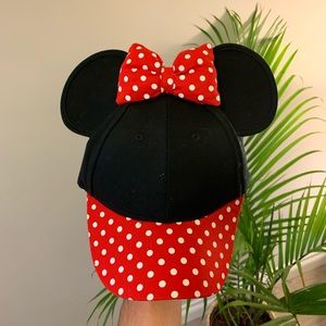 Minnie Mouse Baseball Hat with Ears